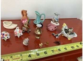 Super Cute Assortment Of Tiny Glass And Ceramic Figurines (see Pictures For Condition And Cuteness)