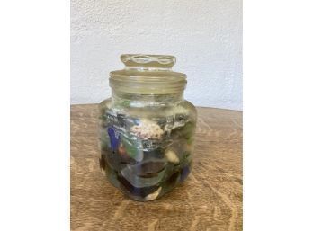 Small Jar Of Sea Glass