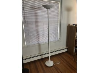 6 Foot Tall White Pedestal Lamp