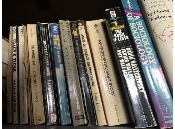 Whole Shelf/collection Of Paperback Books With A Wide Variety Of Subjects