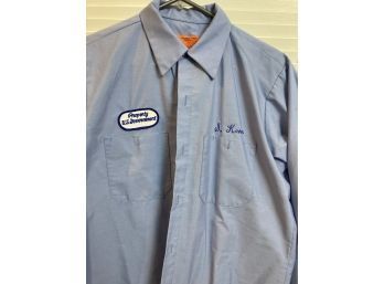 Mens Workshirt- With Property Of U.S. Government Patch