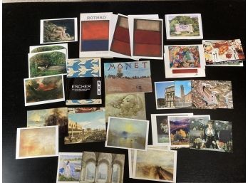 Nice Assortment Of Unused Fine Art And Travel Related Postcards (Great Lot)
