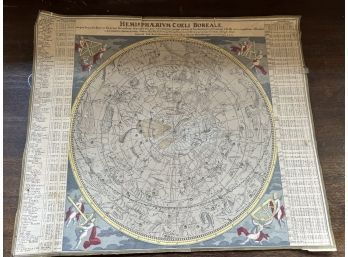 Rare 1936 Frederick Fine Art Hemispherium Coeli Boreale Constellation Map