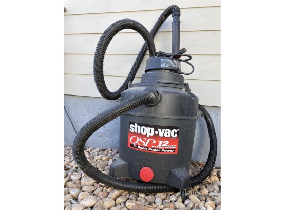 Big 12 Gallon Shop Vac Brand QSP (quiet Super Power) Wet/dry Vacuum With Attachments And Extra Hose