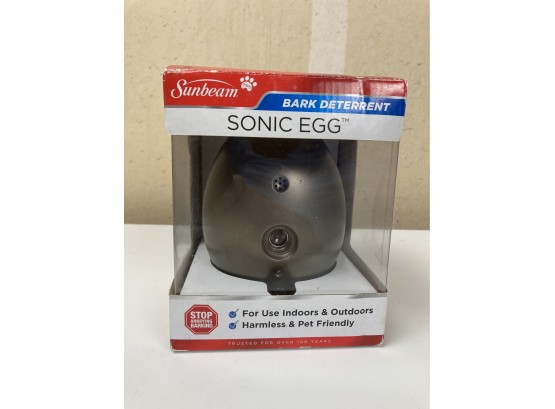 Sunbeam Brand Sonic Egg Ultrasonic Bark Control Device For Use Indoors And Outdoors