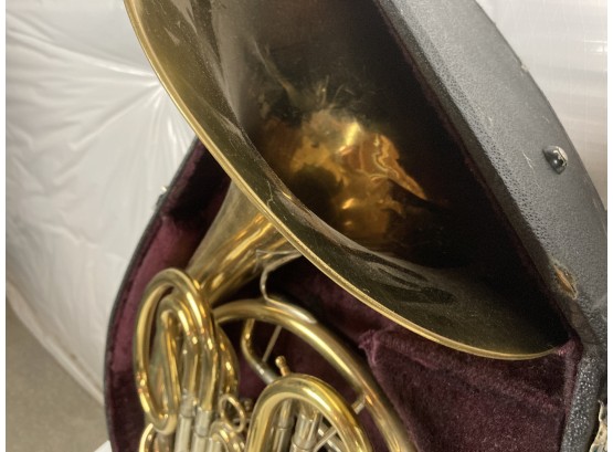Holton Brand 77 Double French Horn In Hard Case (See Photos)