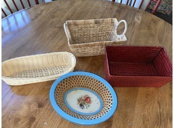 Variety Of Fun Colored And Useful Baskets