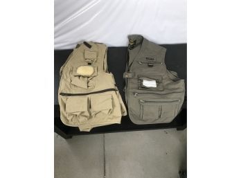 2 Really Nice Near New Fishing Vest, Both Size XL (see Photos)