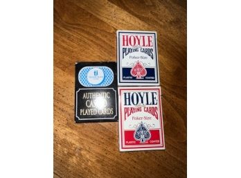 3 Sets Of Playing Cards For Poker
