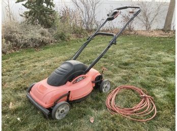Lawn Hog Brand Electric 18 Inch Mulching Moeller With Swiveling Handle And Long Extension Cord