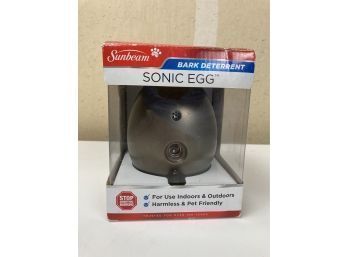 Sunbeam Brand Sonic Egg Ultrasonic Bark Control Device For Use Indoors And Outdoors