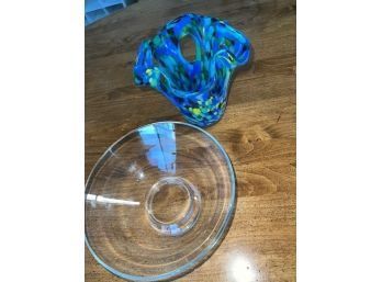 Decorative Glassware - Including A Unique, Colorful Vase!