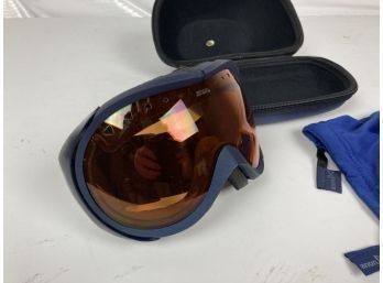 Cool Anon Goggles, Dark Blue With Amber Lenses