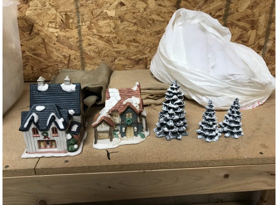 Ceramic Winter Village Figurines