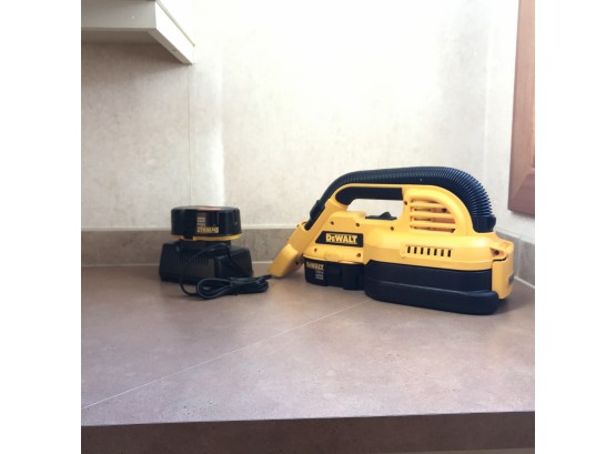 Dewalt Brand 18v Rechargeable Vacuum With Extra Battery And Charger