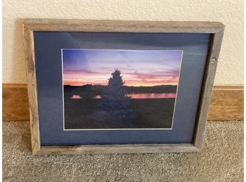 Wooden Framed Sunset Picture