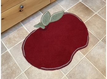 Cute 33 Inch Wide Apple Floor Rug
