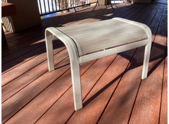 Outdoor Woven And Steel Bench Seat