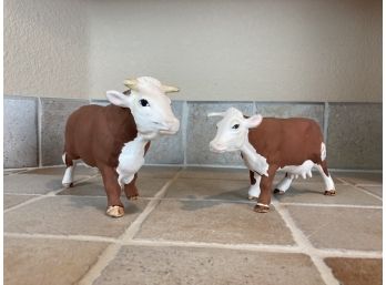 Set Of Ceramic Cows