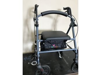 Nova Brand Rolling Walker With Brakes And Built-in Seat