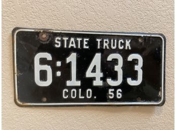 Set Of Vintage Colorado State Truck License Plates