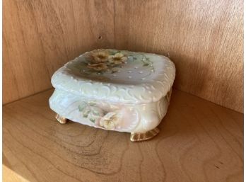 Vintage Ceramic Potpourri Box With Lid
