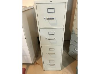 Tall Metal Filing Cabinet And Contents Of The Drawers