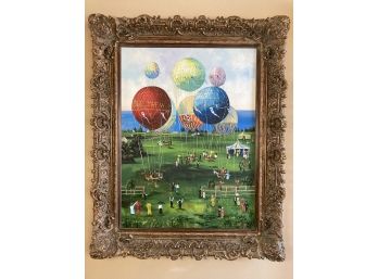 61.5x50 Inch Beautiful Framed Balloon Painting