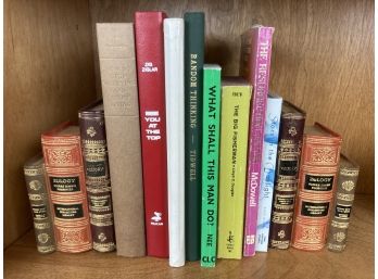 Collection Of Real Books With Cute Book Styled Book Ends