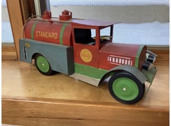16 Inch Long Handmade 'standard' Red Vintage Styled Toy Truck Decoration