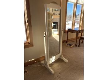 Tall White Bedroom Mirror With Swivel Stand