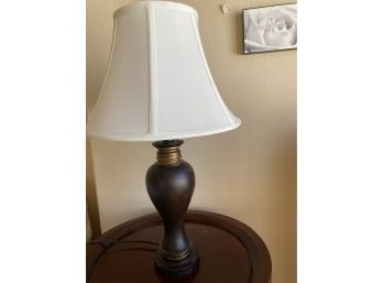 Bedside Lamp With White Lampshade