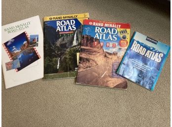 Collection Of Big Vintage Road Atlas'