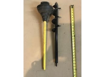 Plunger And Screw-type Yard Anchor
