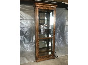 Tall Glass Display Cabinet That Lights Up