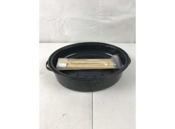 Metal Baking Dish With Skewers (see Pictures For Size)