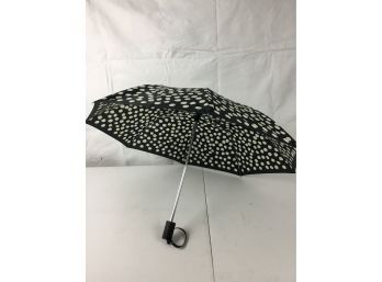 Pretty Black And White Polkadotted Umbrella