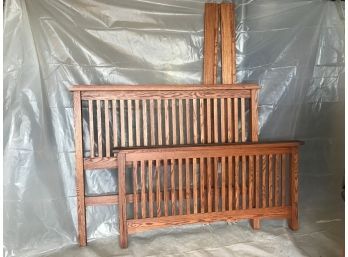 Wooden Bed Frame (see Photos For Size)
