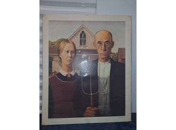 Print - 'american Gothic' By Grant Wood