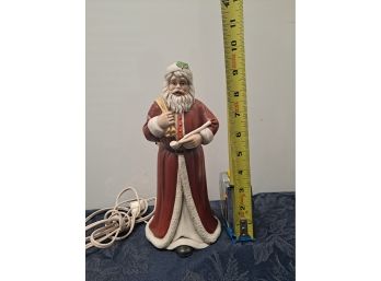 Lighted Santa Clause Figurine