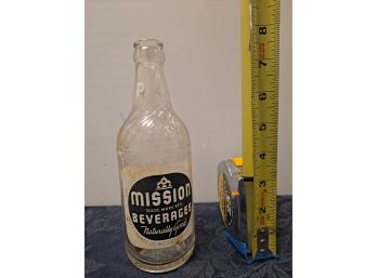 Vintage Bottle Mission Beverages Bottle