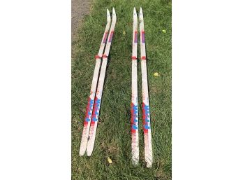 Two Pair Cross Country Skis