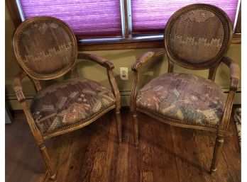 Vintage French Arm Chairs