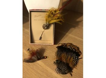 Vintage Genuine Feather Brooch Collection