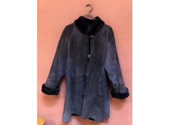 Dimension Leather Coat