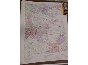 Vintage Geological Survey Map Of Morristown Quadrangle