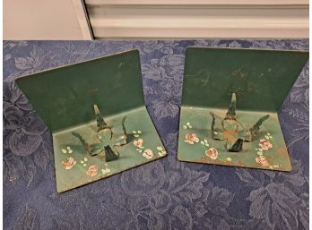 Vintage Candle Bookends