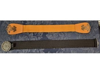 Two Women's Stretch Belts Including One Chico's
