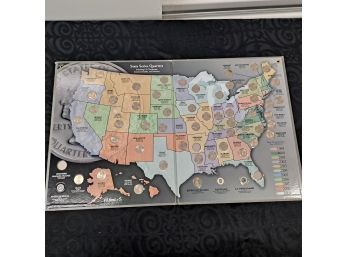 State Series Quarters 1999-2009 Collector's Map
