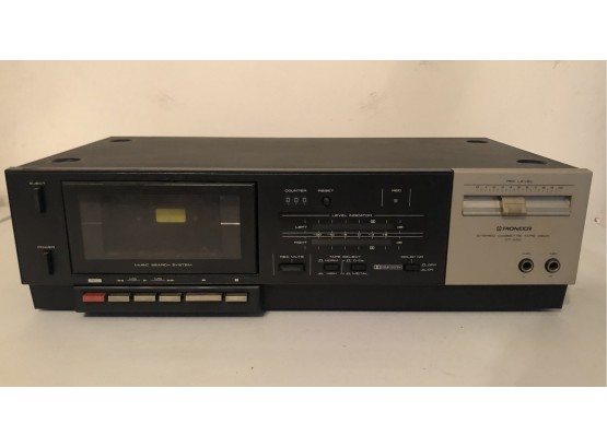 Vintage Pioneer Stereo Cassette Tape Deck CT-330